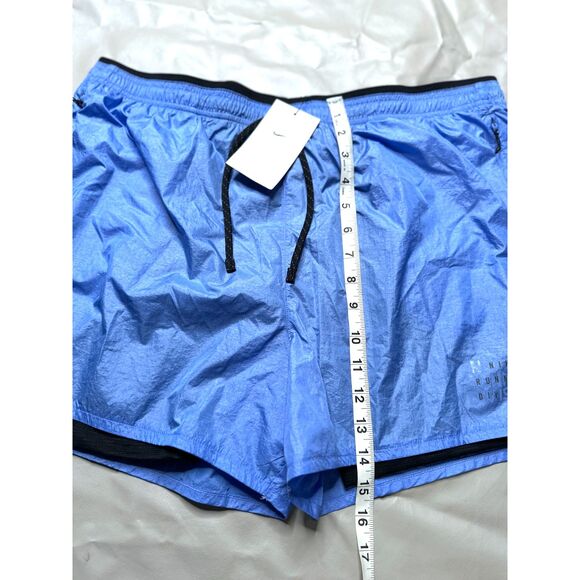 Nike Men’s XL Repel 2-n-1 Running 7" Shorts Blue Black FB8544 450 NEW - Picture 11 of 12